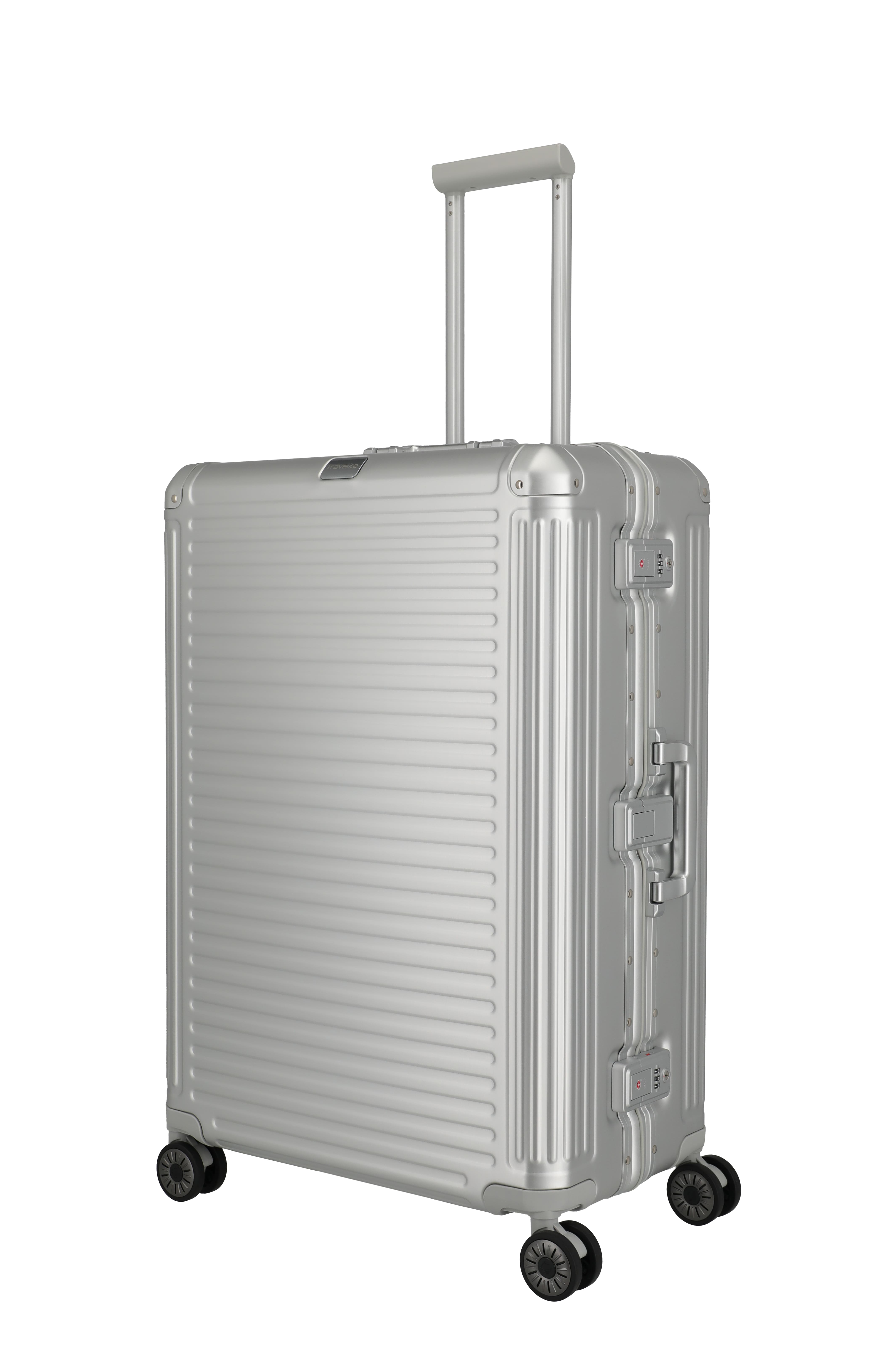 Travelite Next Aluminium Trolley 77cm silber