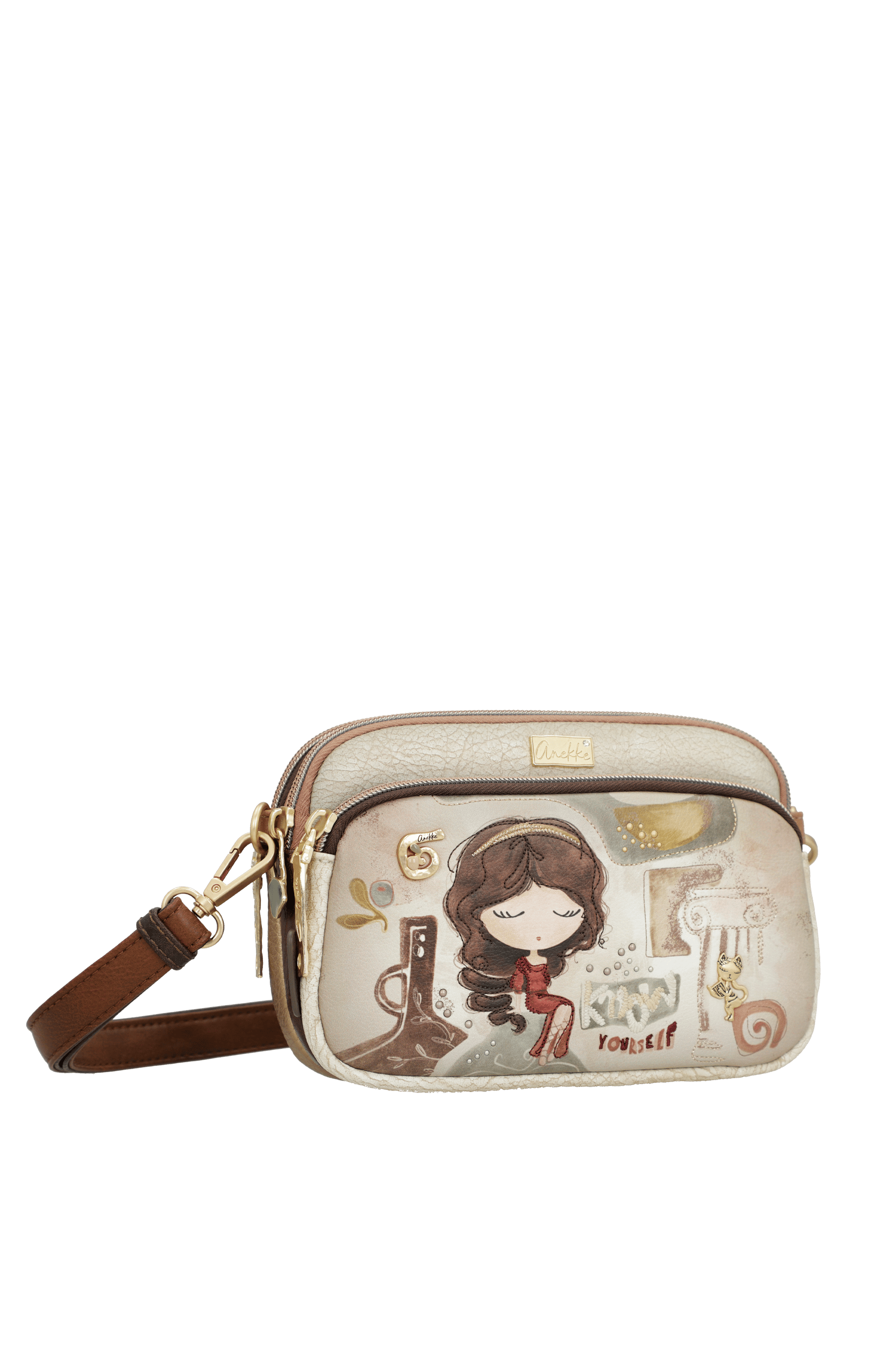 Anekke Umhängetasche Muse mit 3 Fächern klein