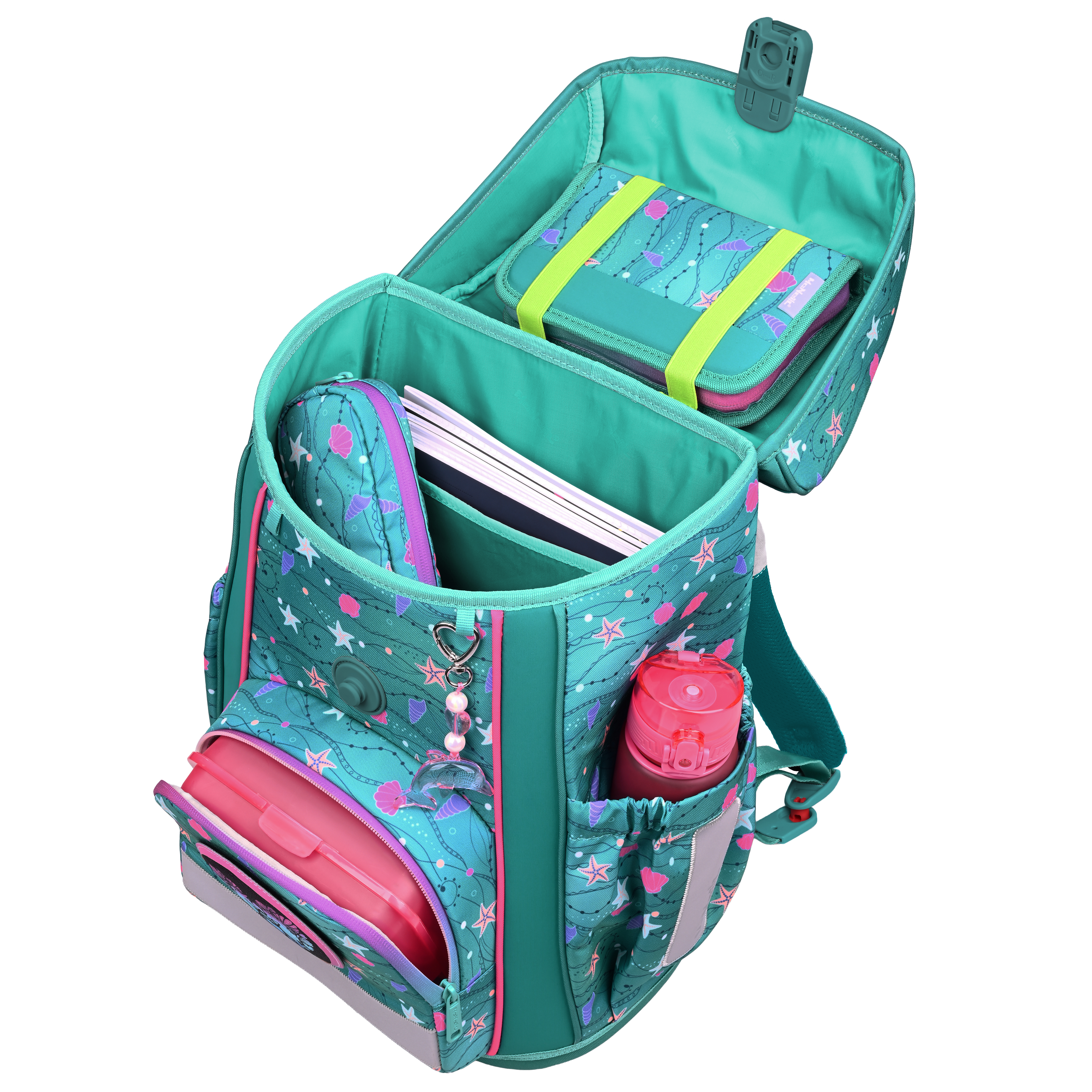 McNeill Schulranzen-Set Bravo Seafish 9-teilig