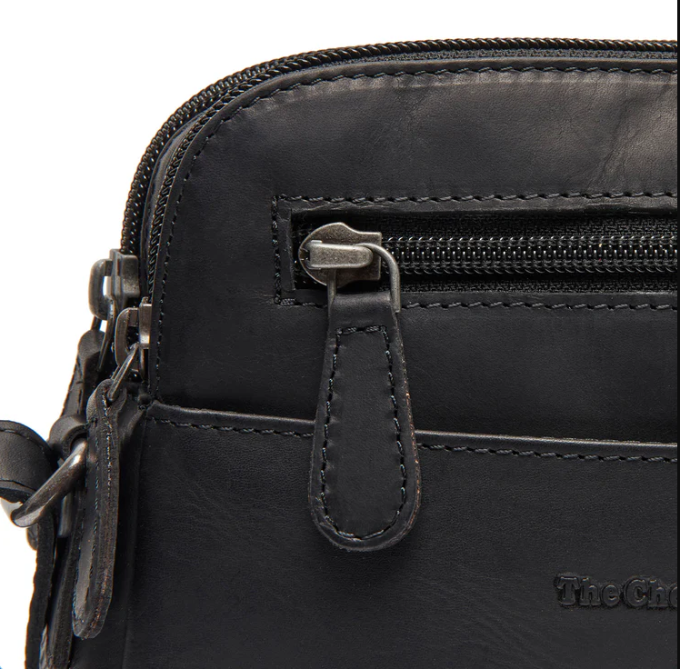 Chesterfield Leder Umhängetasche Vionne schwarz