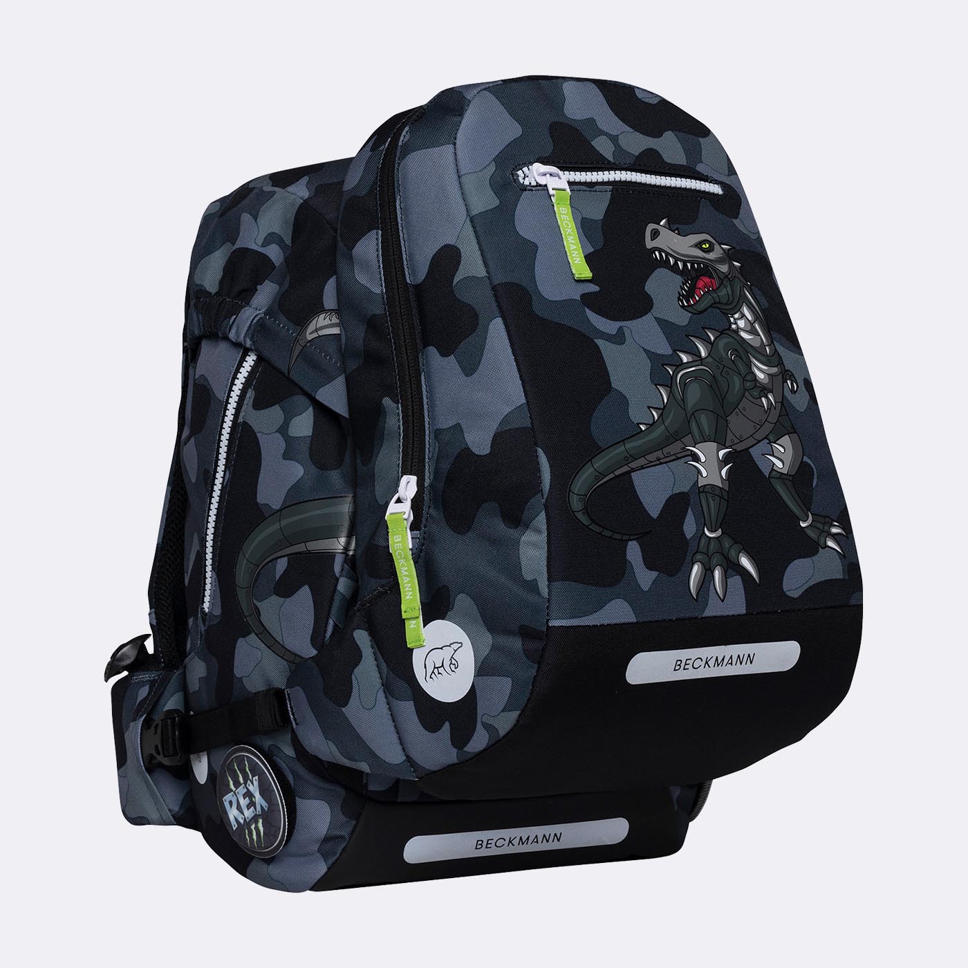 Beckmann Schulrucksack Set 6-teilig Classic Camo Rex