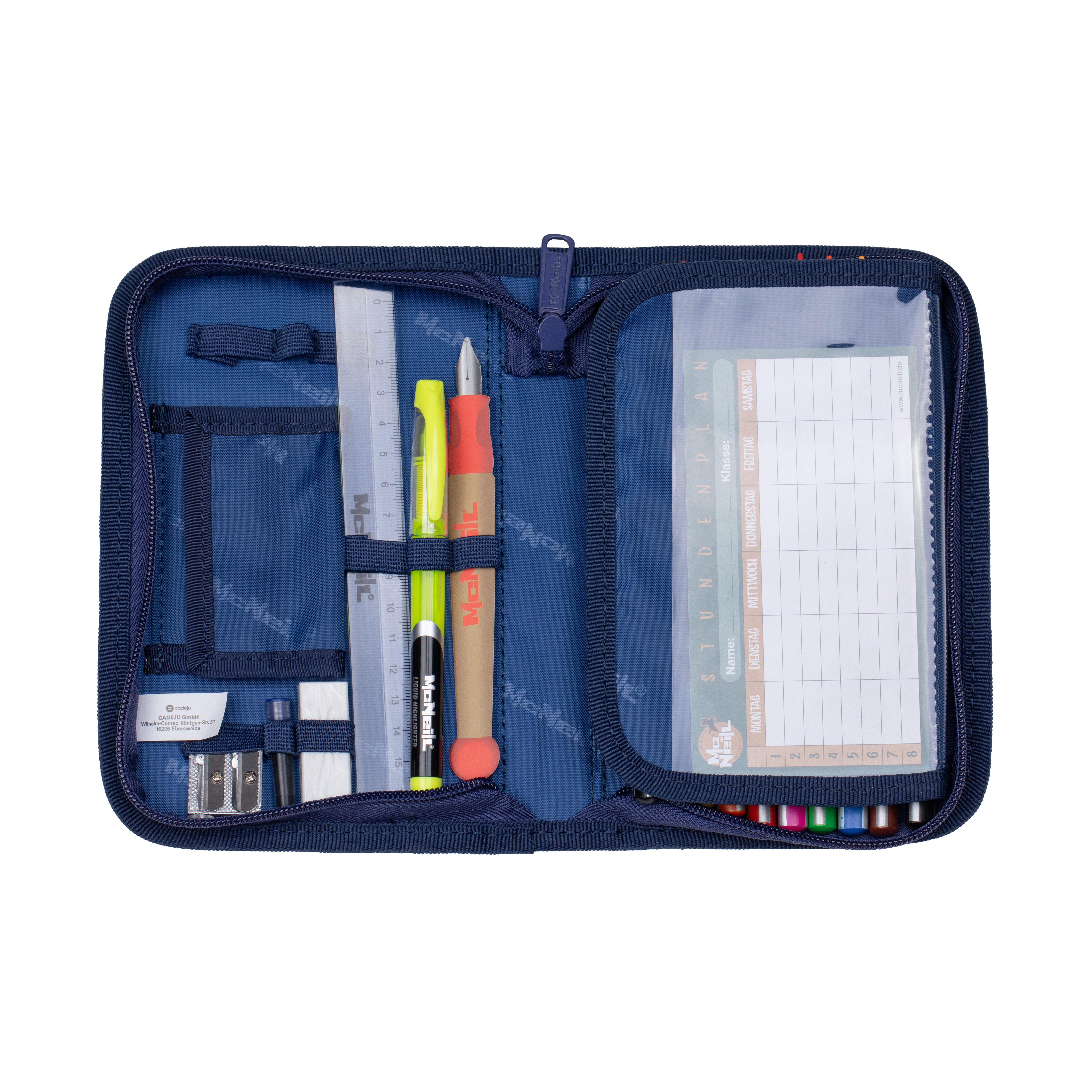 McNeill Schulranzen-Set Primo Roses 9-teilig 