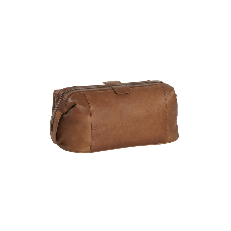 Chesterfield Leder Kulturtasche Vince cognac