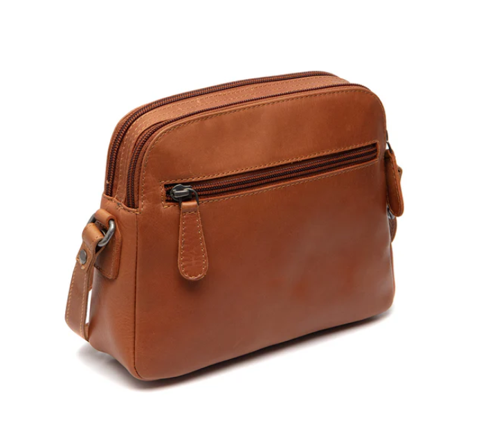 Chesterfield Leder Umhängetasche Vionne cognac