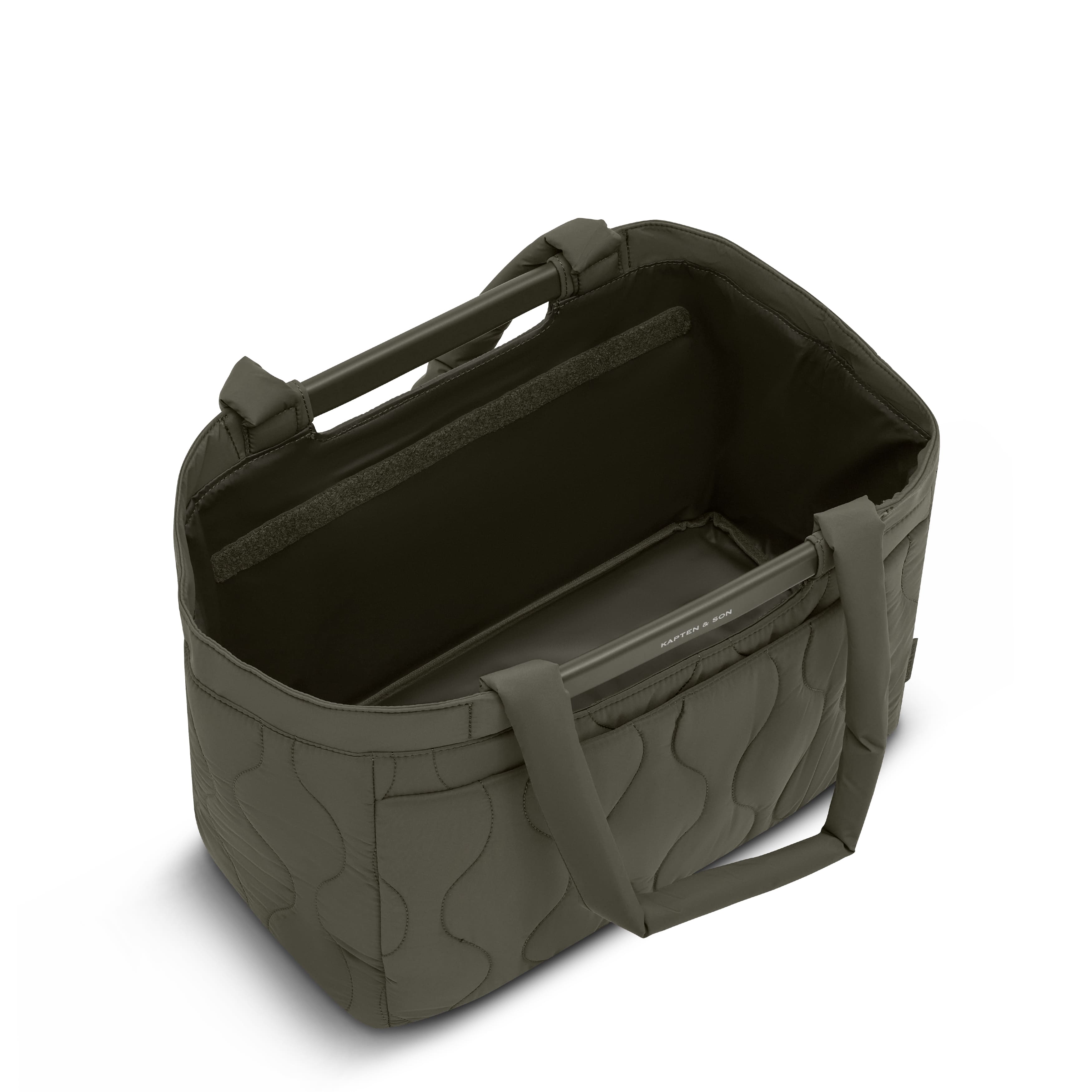 Kapten & Son Vaasa Shopping Basket Quilted khaki