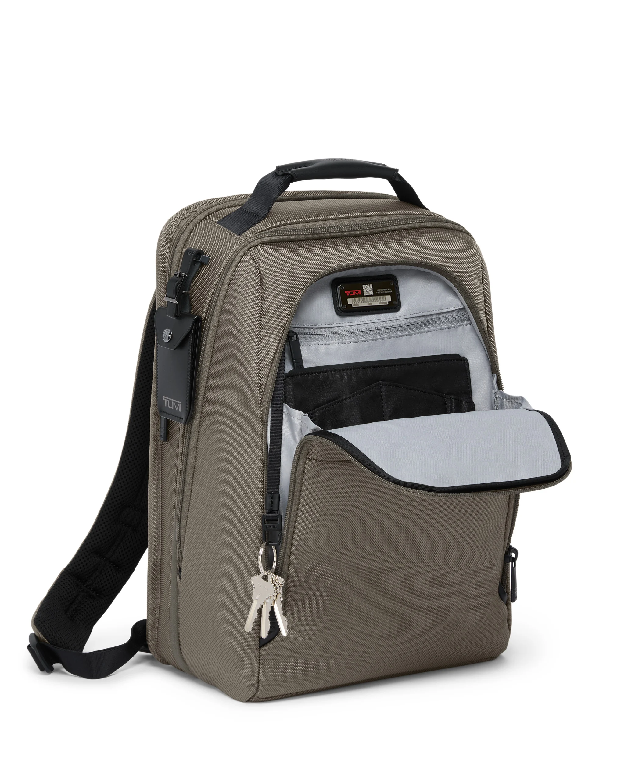 TUMI Alpha 4 erweiterbarer Rucksack 15" grey alloy