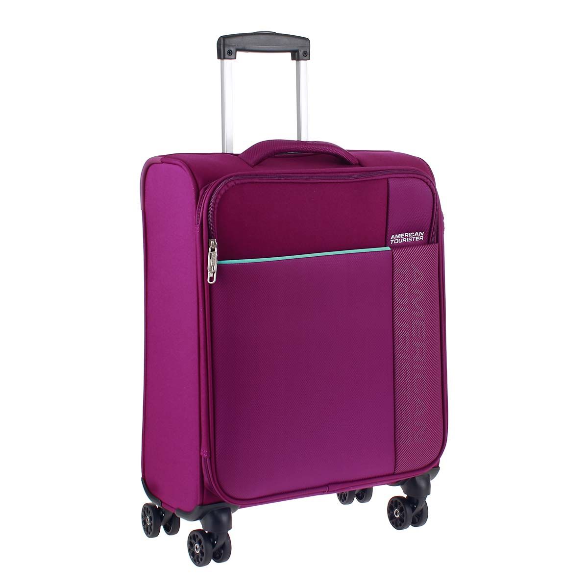 American Tourister Handgepäck Koffer Fun Cruise 55cm purple/ aquamarine