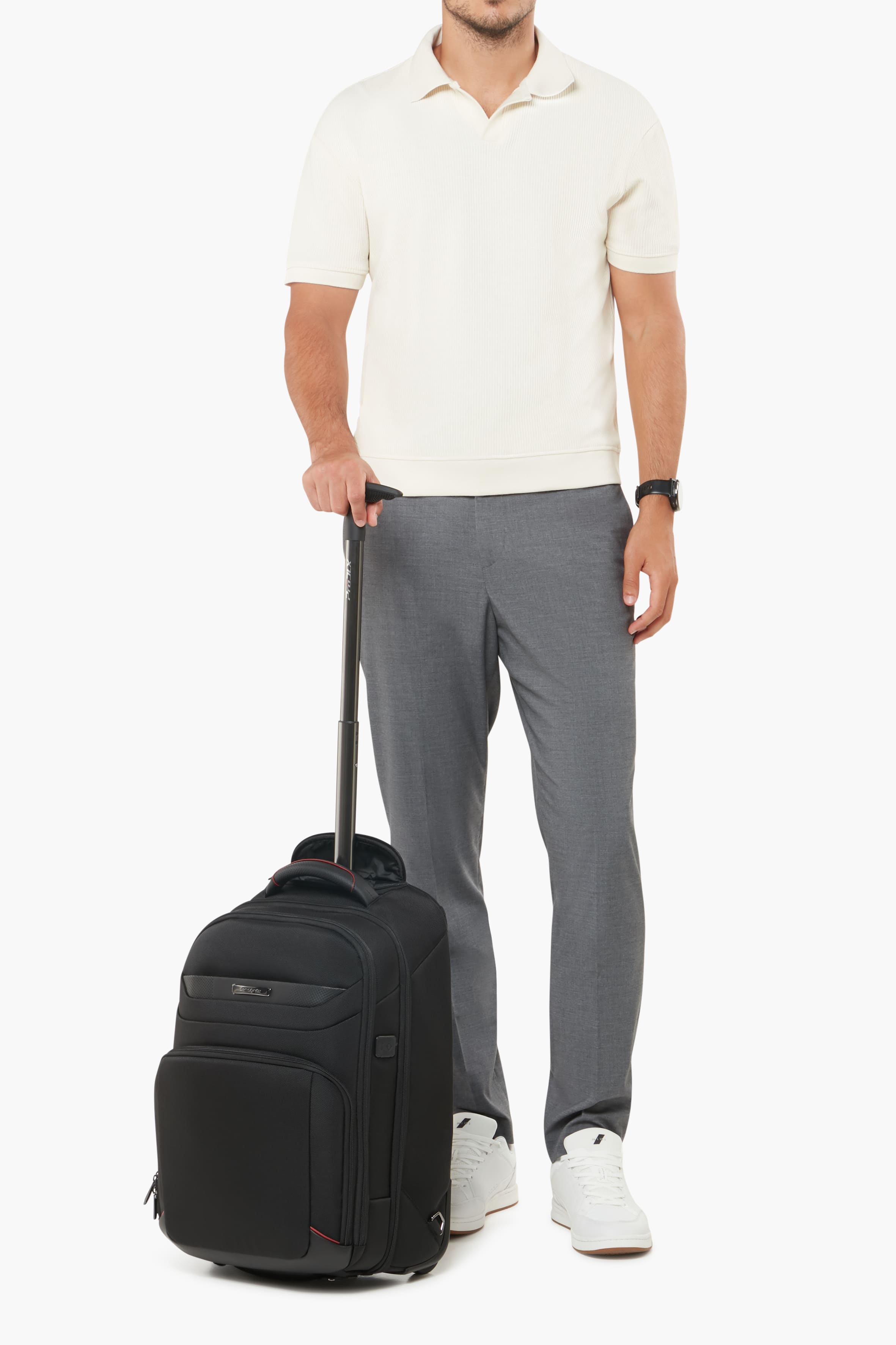 Samsonite Laptoprucksack mit Rollen 17.3" Pro-DLX schwarz