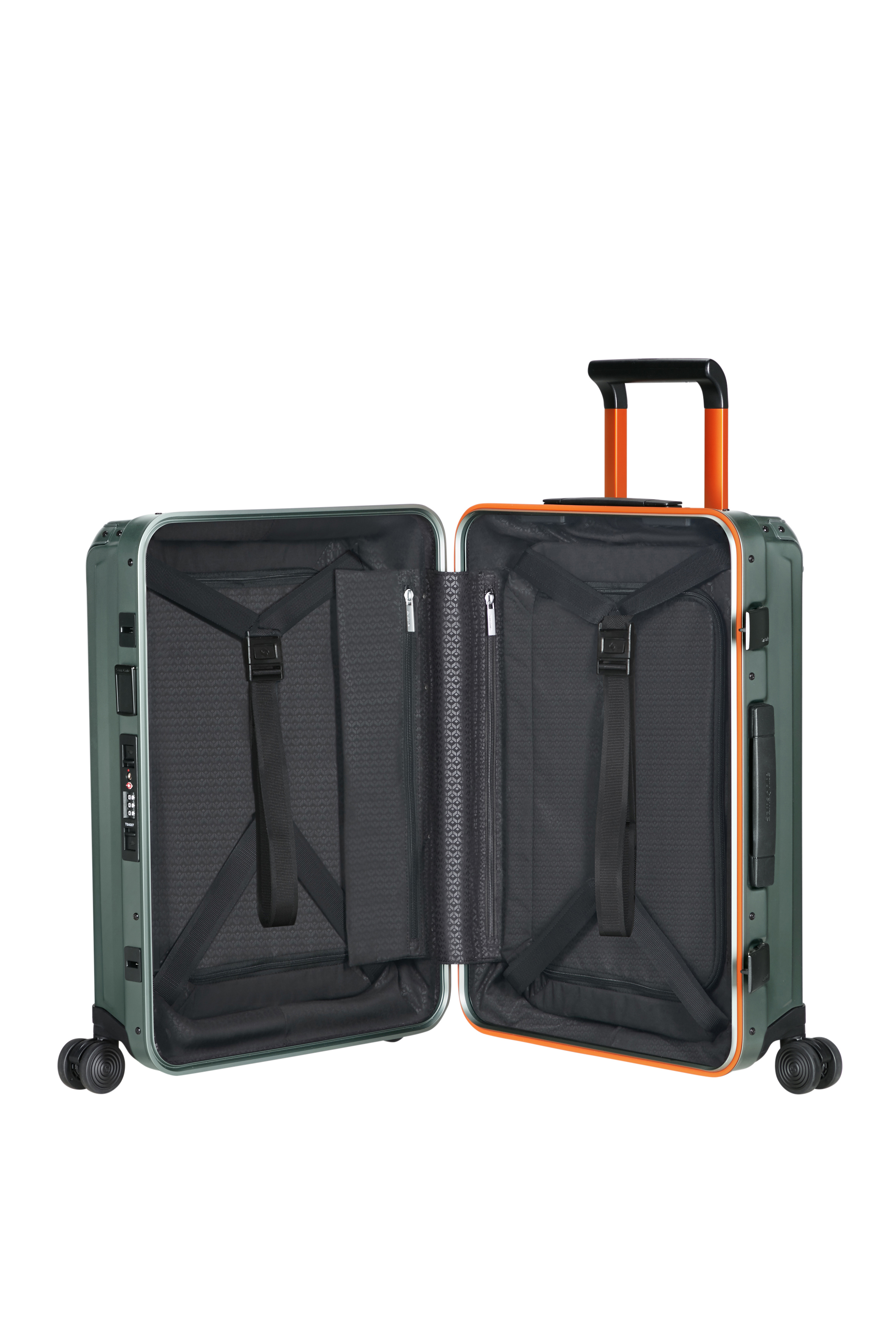 Samsonite Trolley Lite-Box Alu 55cm sage/orange