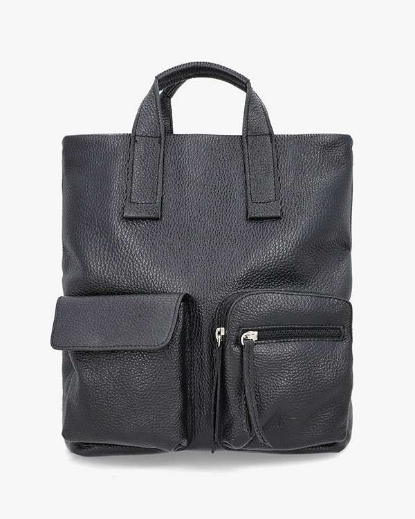 Jost Handtasche mit Rucksackfunktion + Fronttaschen Vika X-Change XS schwarz