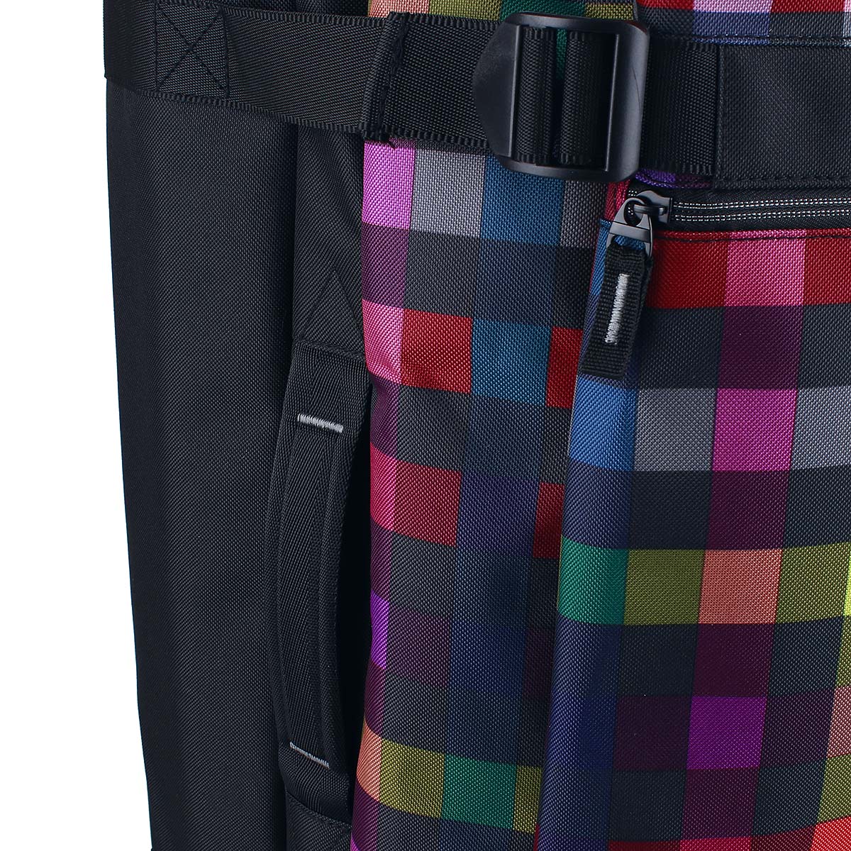 Reisetasche mit Rollen Rainbow multicolor-check M