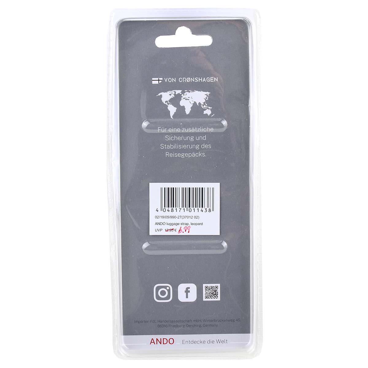 von Cronshagen Koffergurt Leo pink