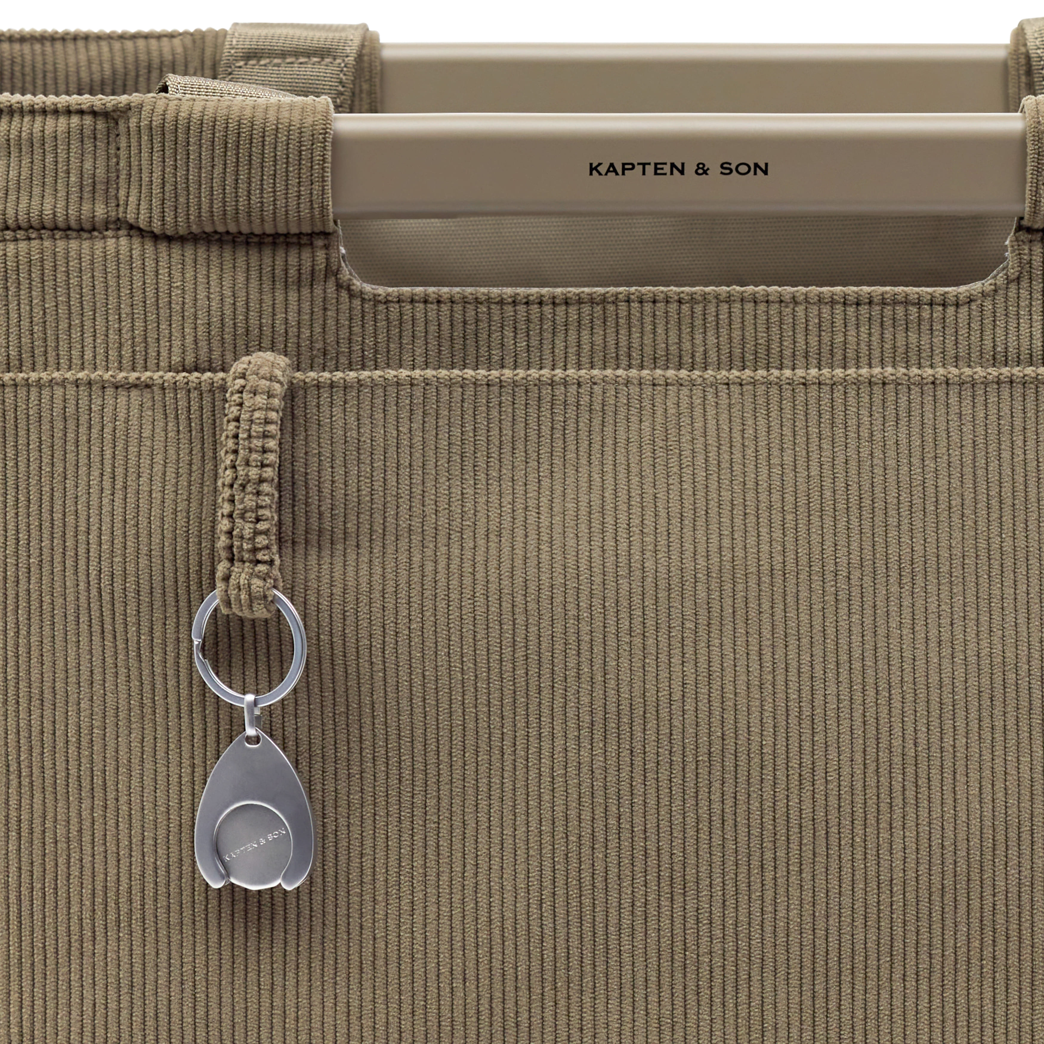 Kapten & Son Vaasa Shopping Basket Cord Dusty Khaki Kapten & Son Vaasa Shopping Basket Cord Dusty Khaki