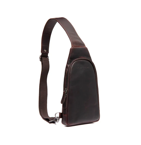 Chesterfield Leder Umhängetasche Bowey braun