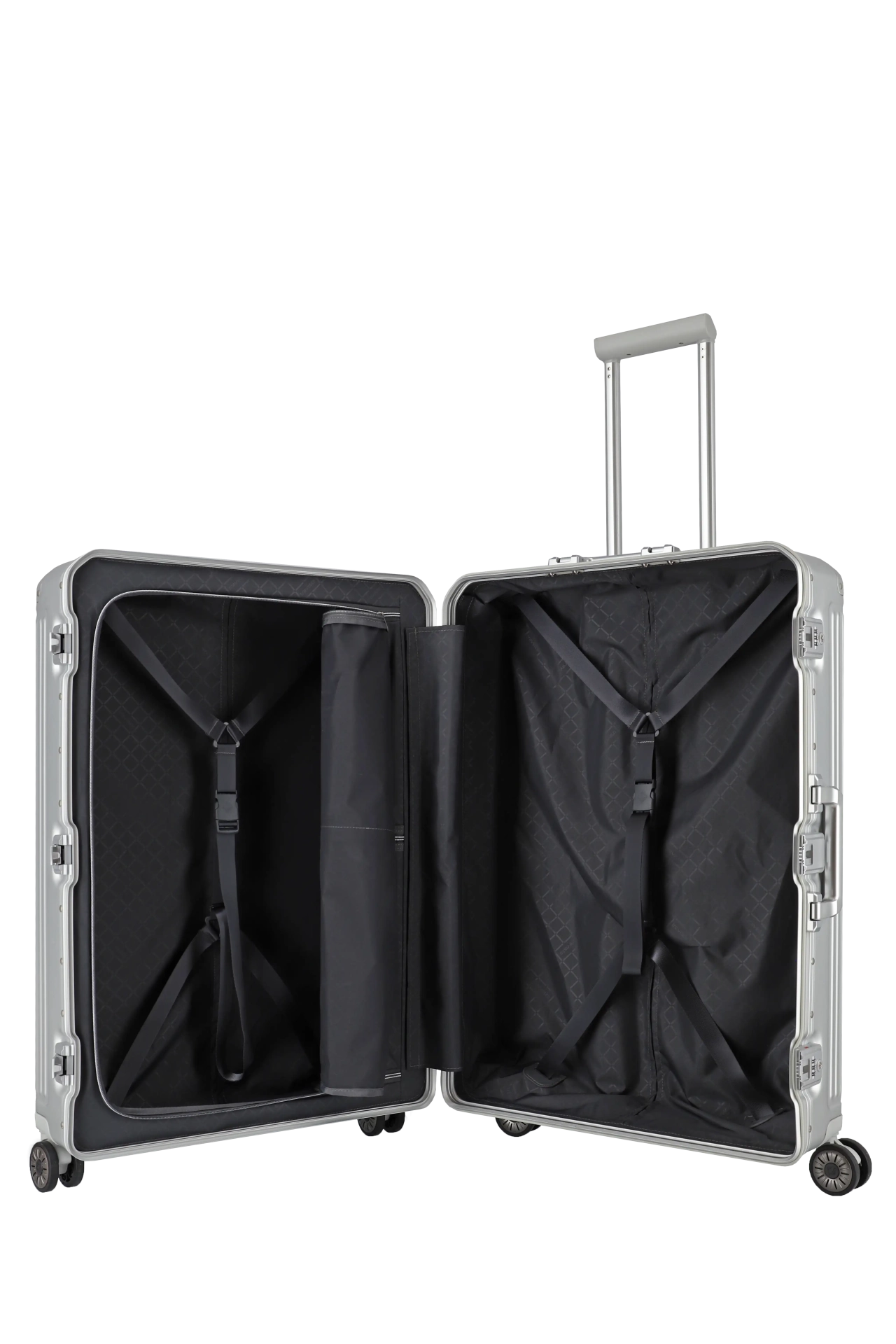 Travelite Next 2.0 Aluminium Trolley 77cm silber