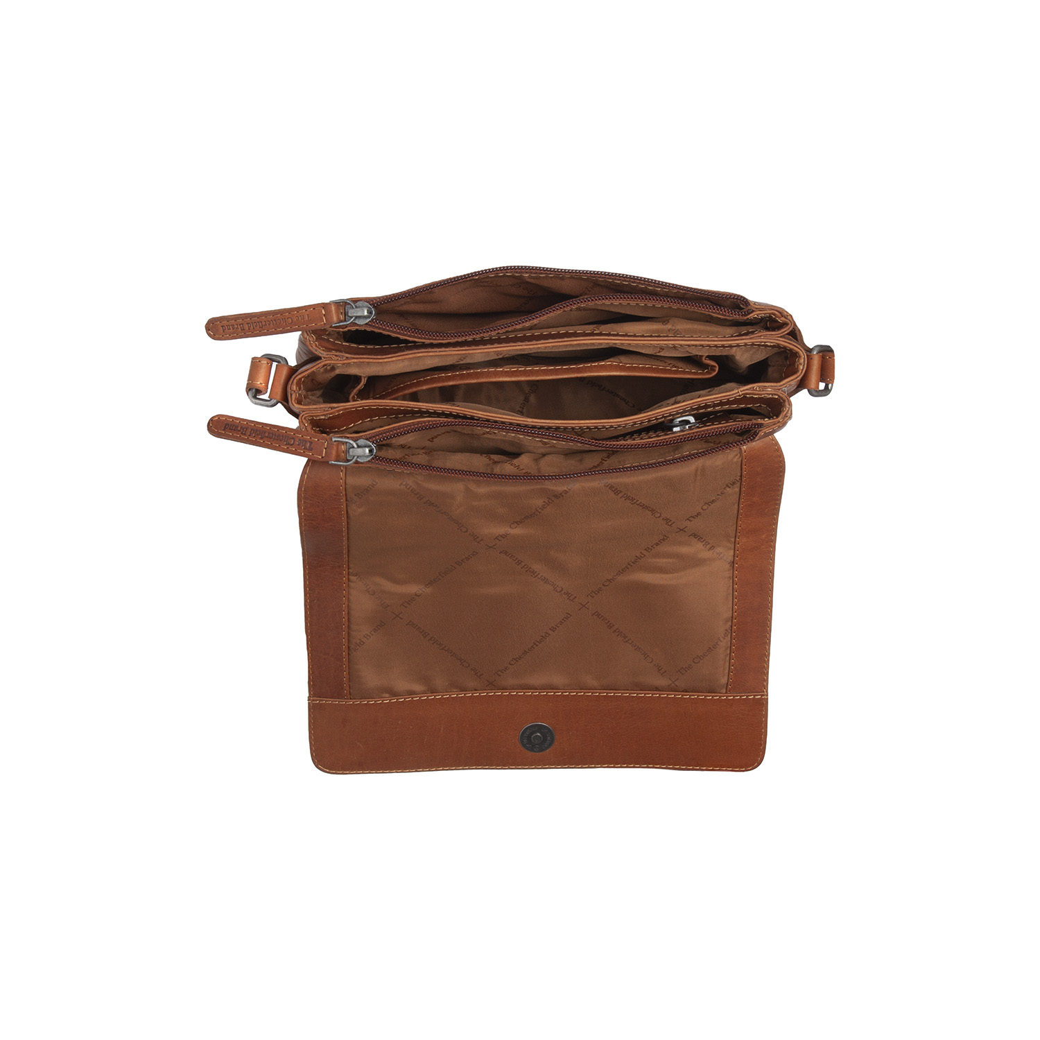 Chesterfield Leder Umhängetasche Laverton cognac