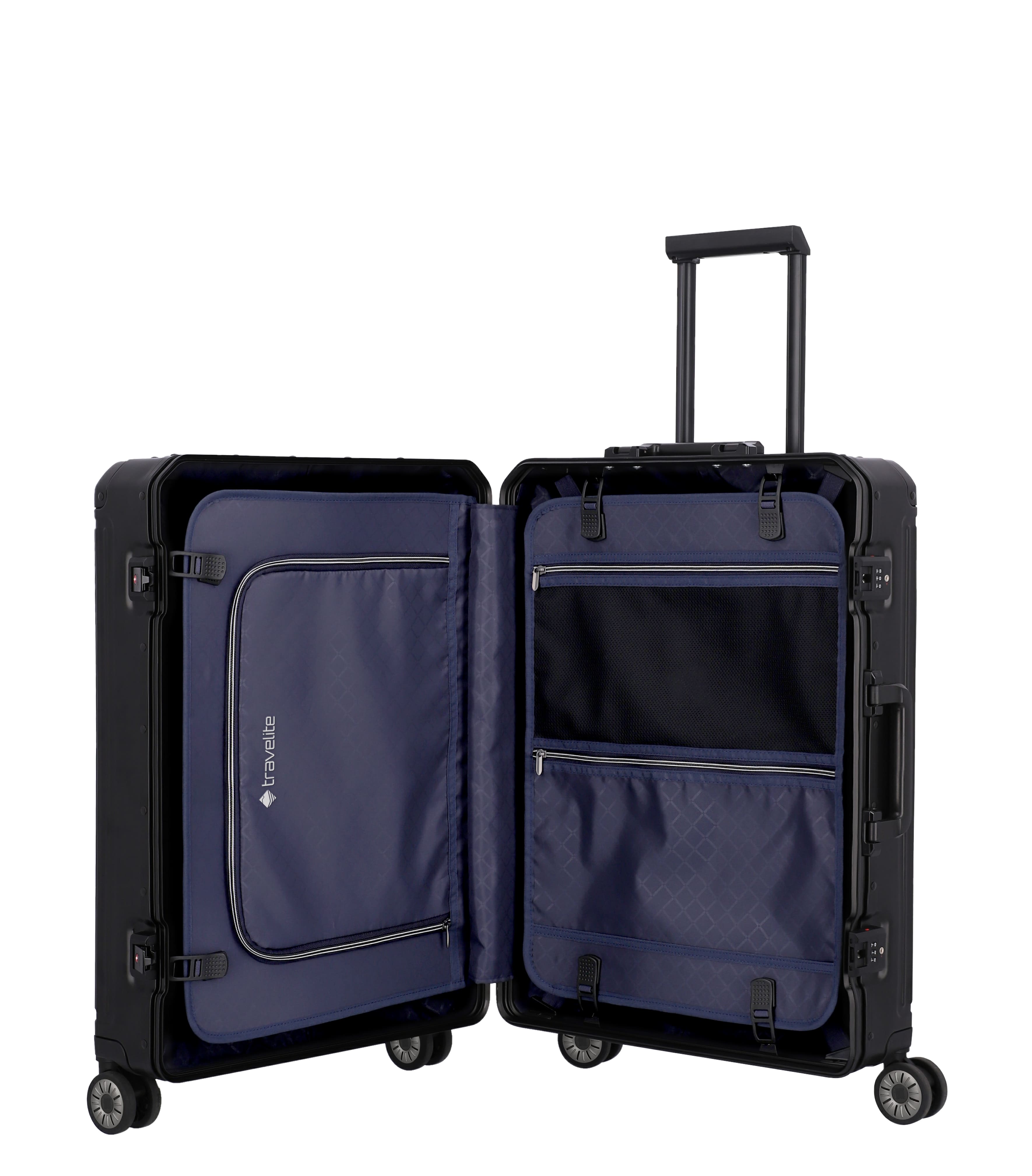 Travelite Next Aluminium Trolley 67cm schwarz