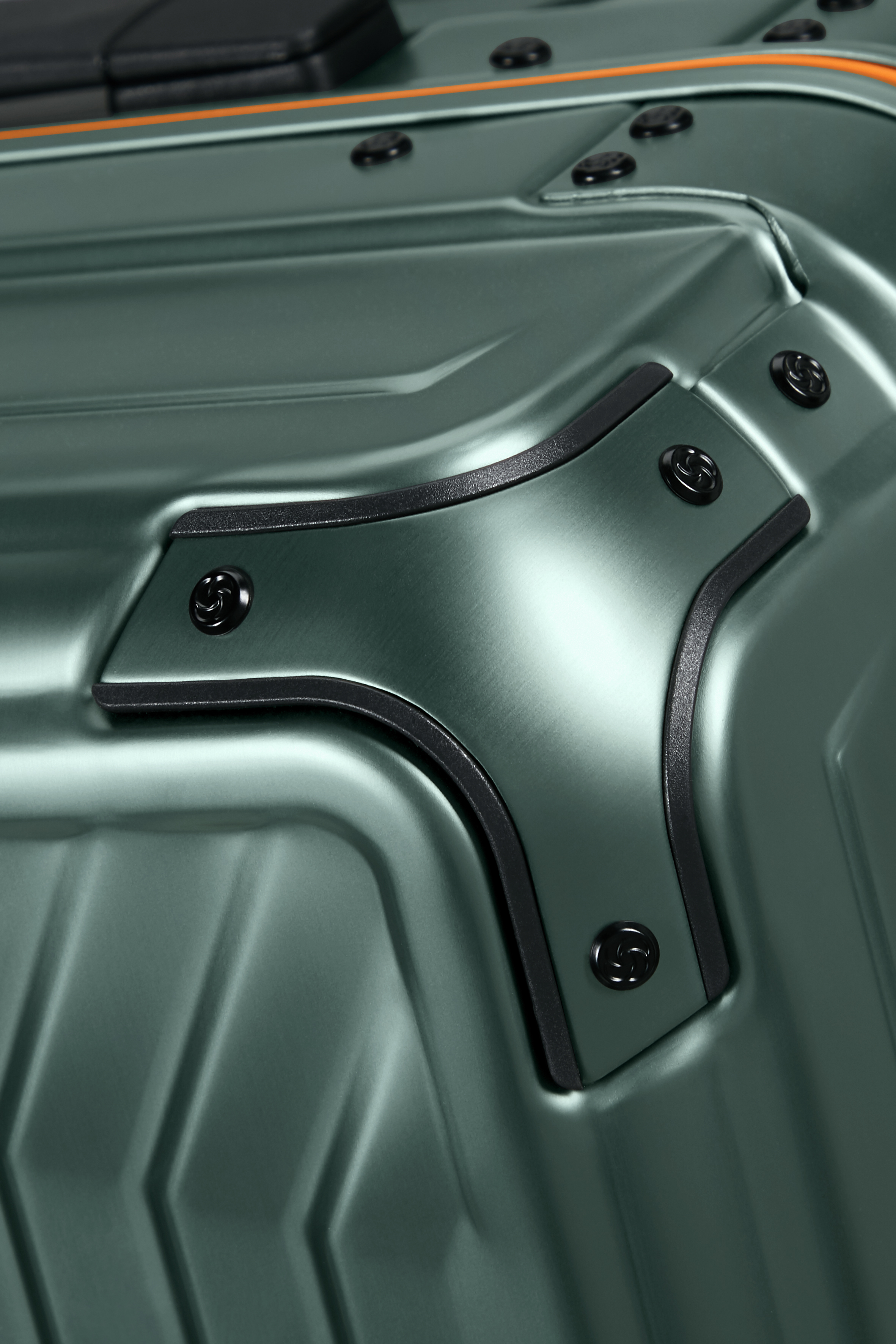 Samsonite Trolley Lite-Box Alu 55cm sage/orange