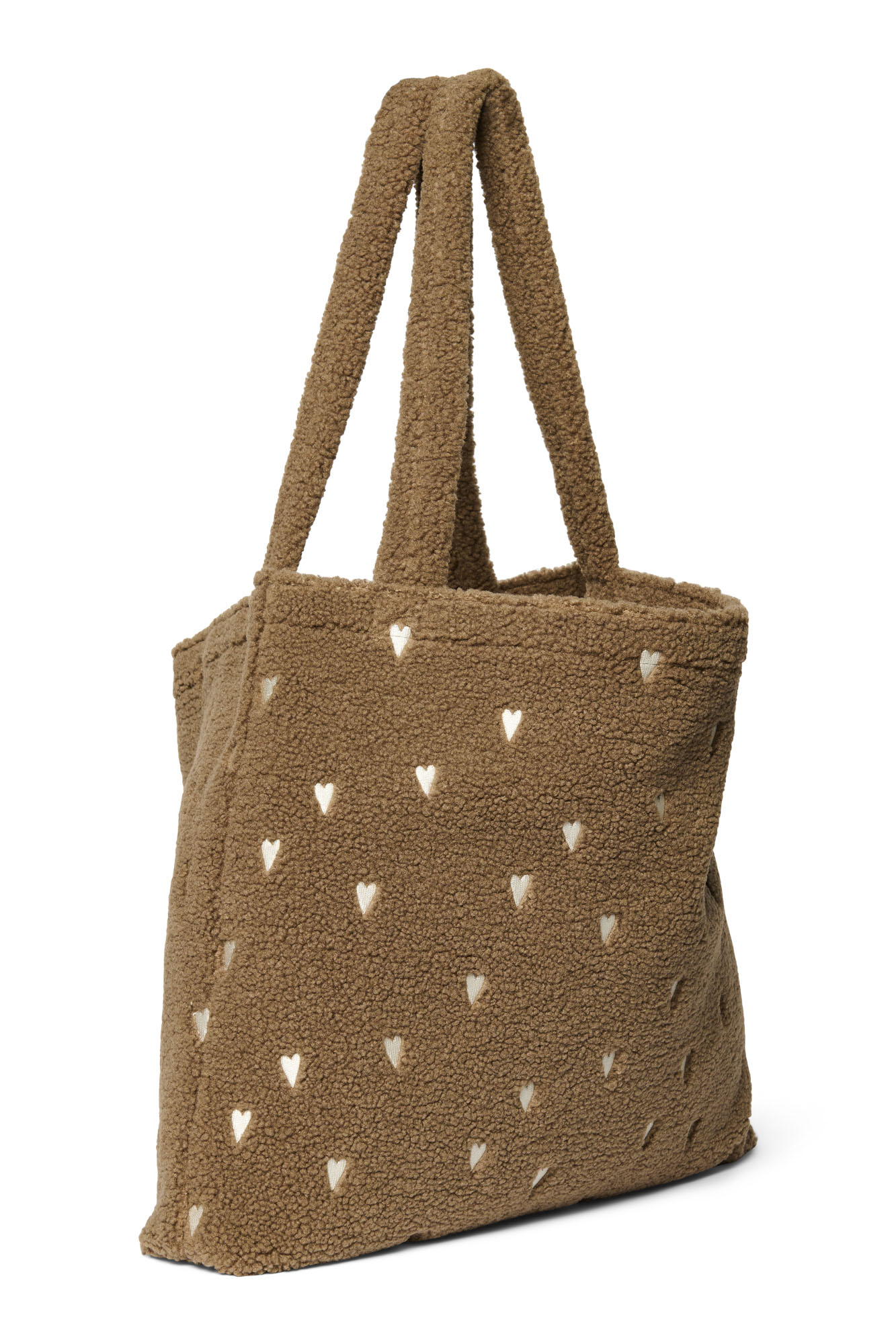 Studio Noos Teddy Mom Bag Brown Hearts 