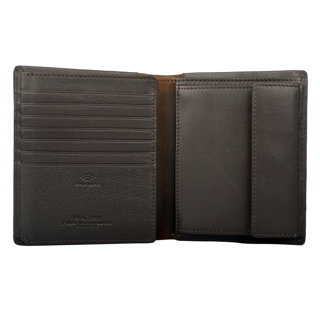 MAÎTRE Geldbörse Bundenbach Hamlet BillFold V10 dunkelbraun