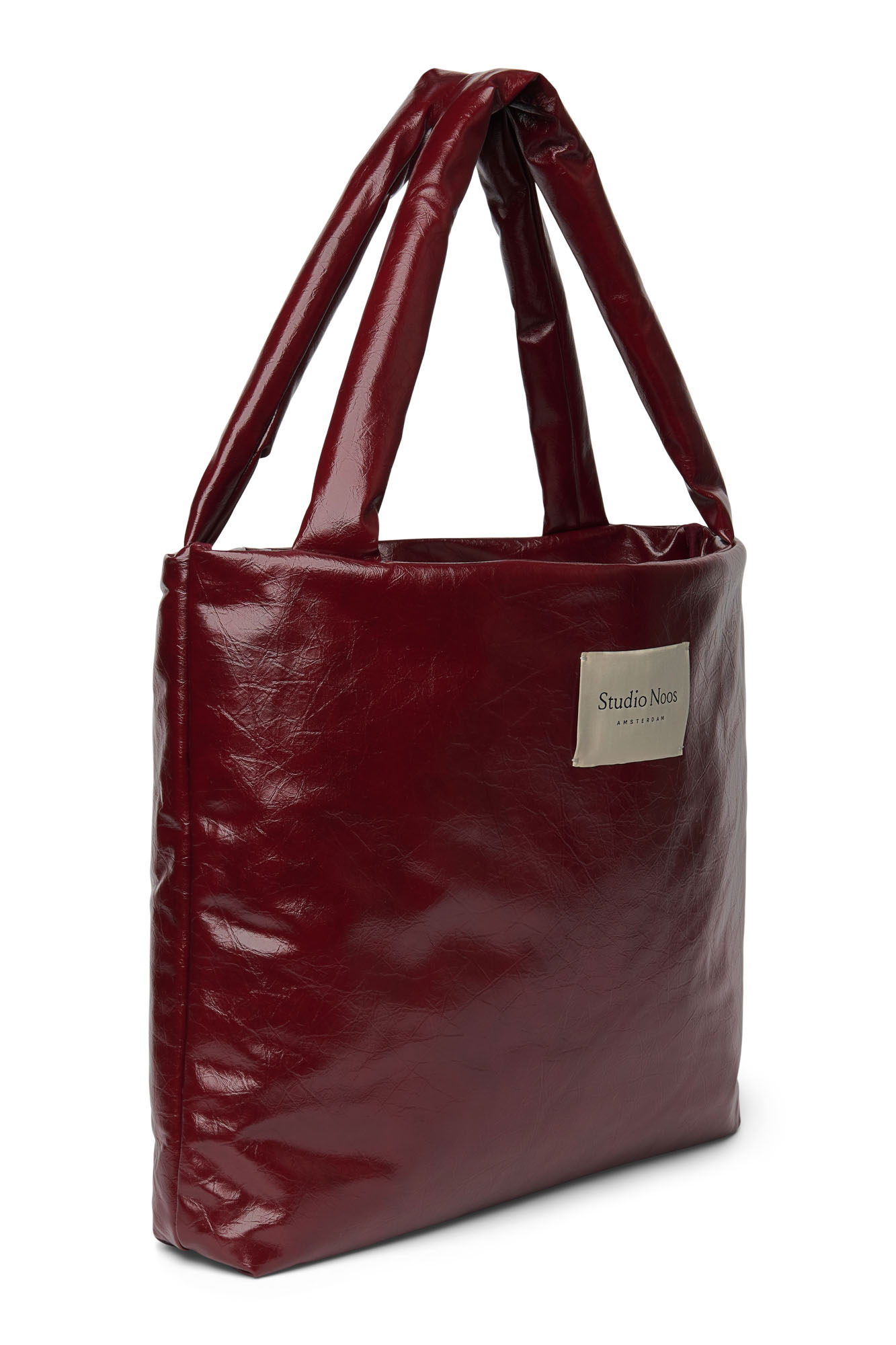 Studio Noos Vegan Leather Mom Bag Burgundy
