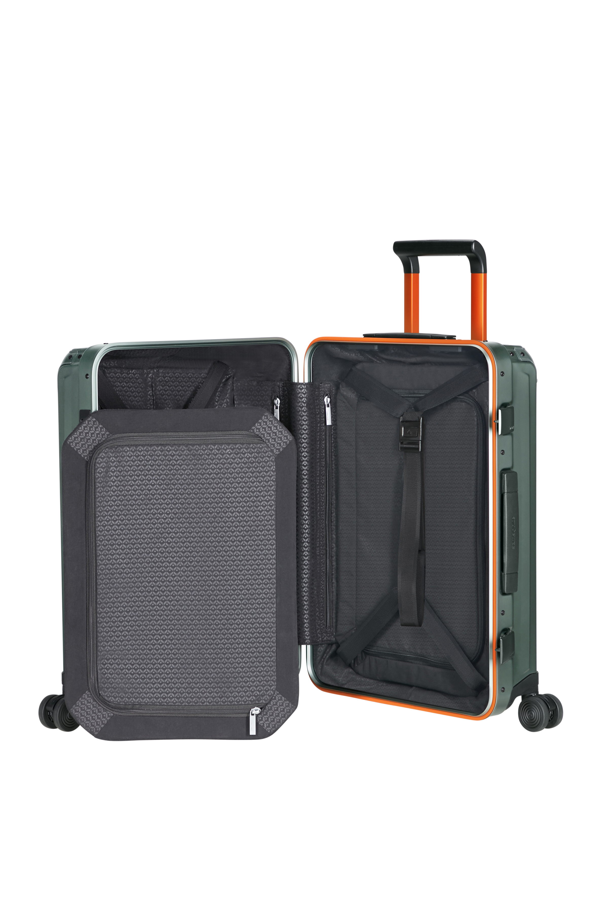 Samsonite Trolley Lite-Box Alu 55cm sage/orange