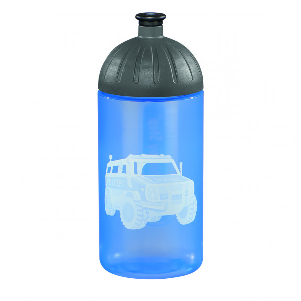 Step by Step Trinkflasche City Cops Blau Schwarz